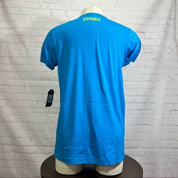 ZUMBA “Riding with My Crew” unisex tee bright blue available in m/l xl/xxl - Picture 7 of 7